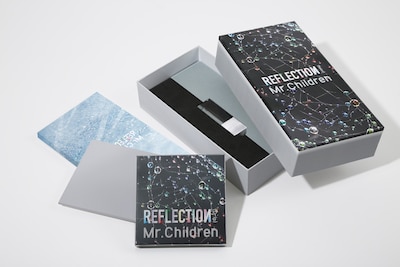 Mr.Children「REFLECTION {Naked}」ボックスの展開図見本。
