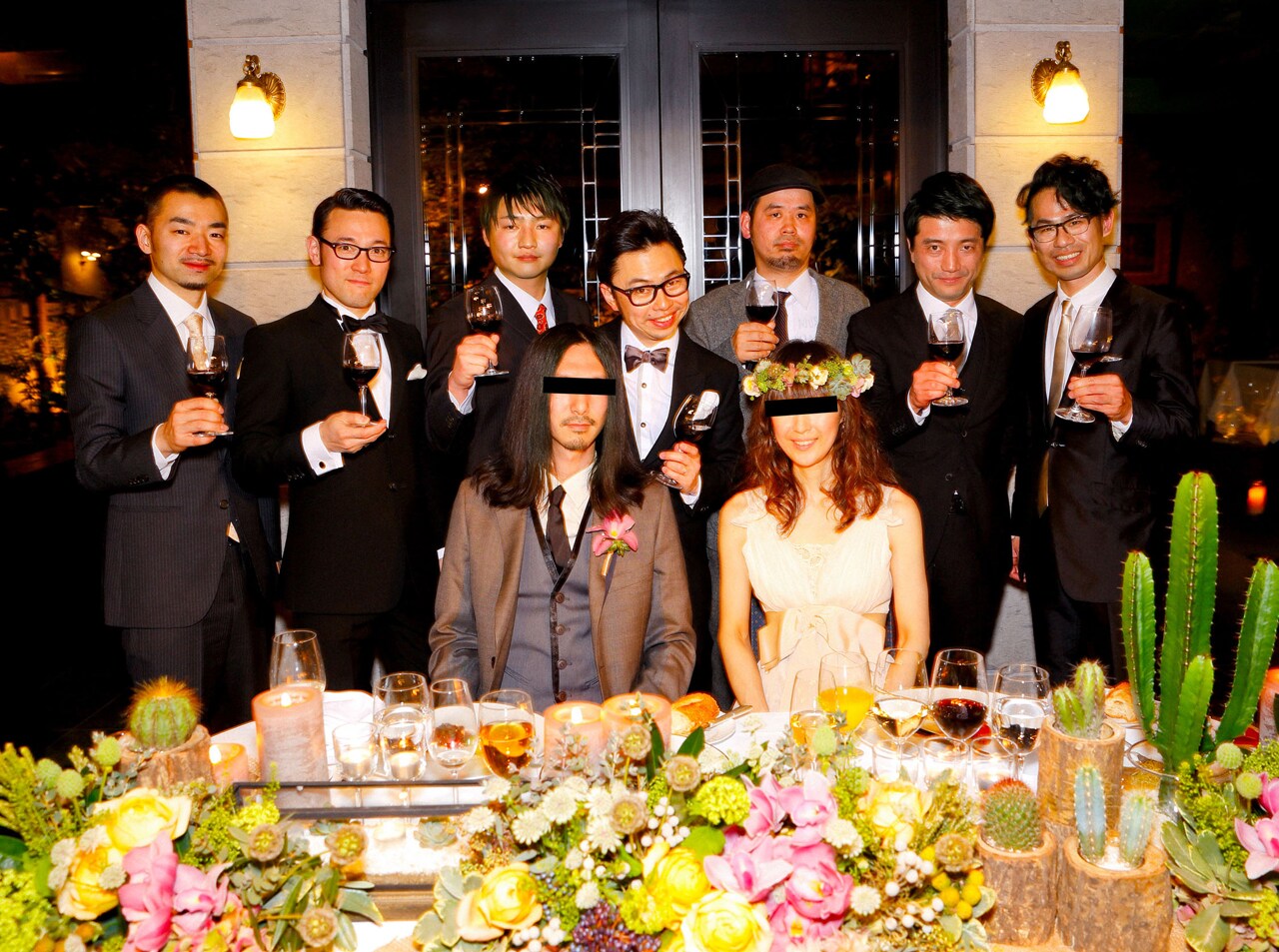 在日ファンク、新郎新婦を囲んだ新ビジュアル