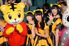 左からしまじろう、藤咲彩音、古川未鈴、夢眠ねむ。