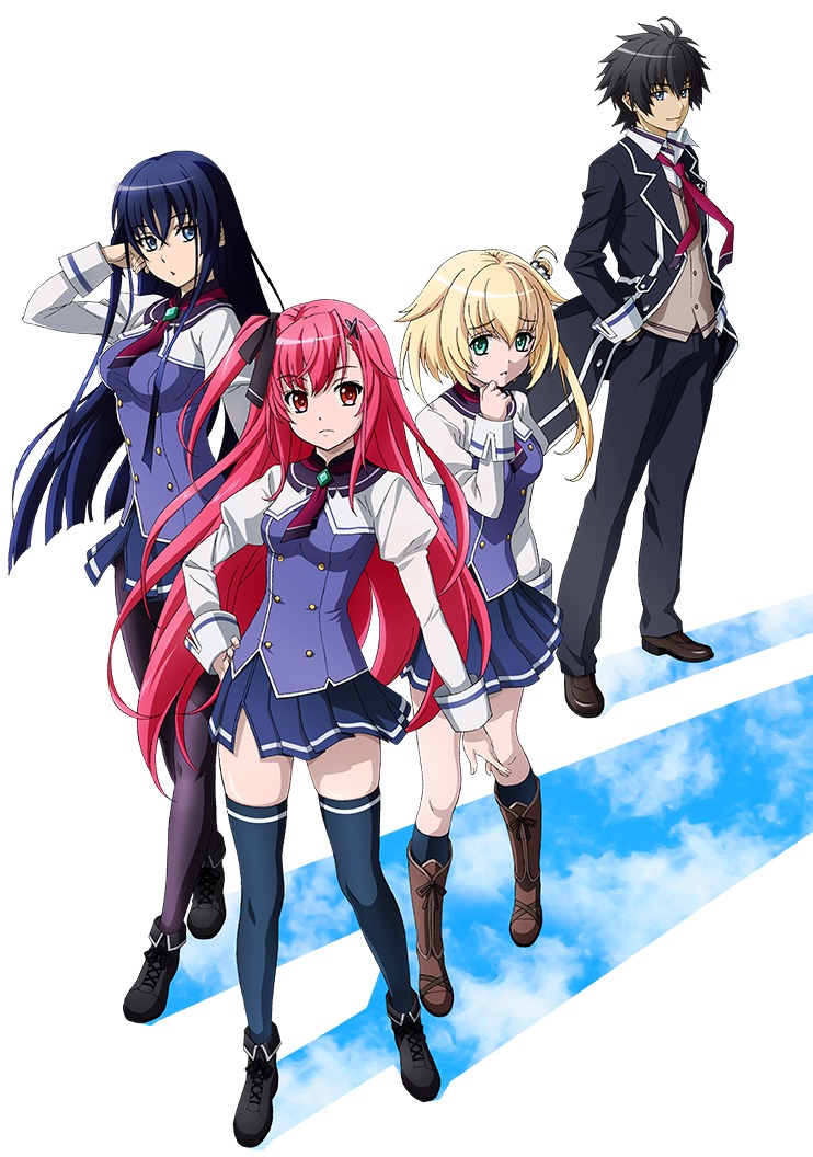 アニメ「空戦魔導士候補生の教官」メインビジュアル (c)2015 諸星悠・甘味みきひろ / KADOKAWA 富士見書房刊 / E601小隊