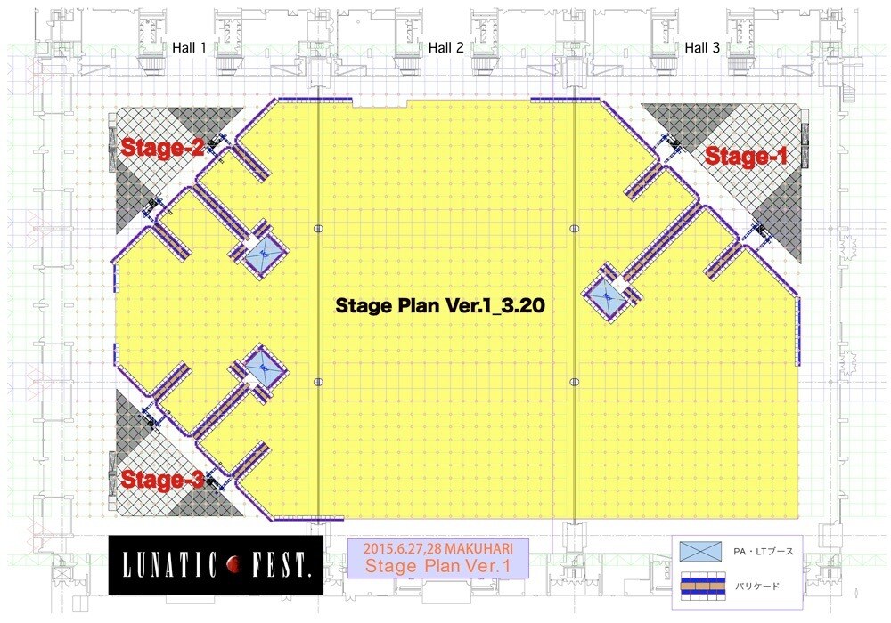 LUNA SEA企画「LUNATIC FEST.」は1フロア3ステージ制