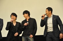 左から及川光博、倉田てつを、高田延彦。