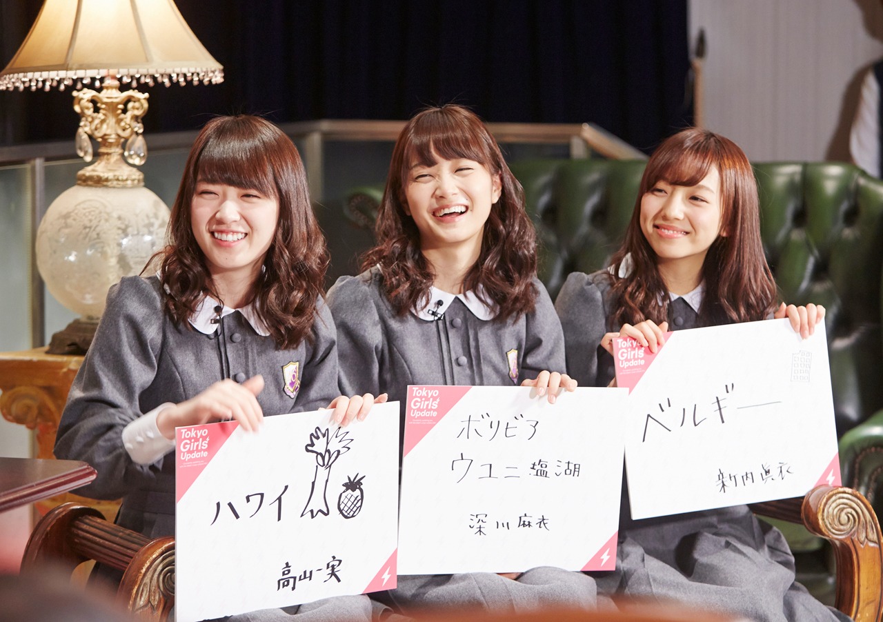 「Tokyo Girls' Update」初回放送のワンシーン。