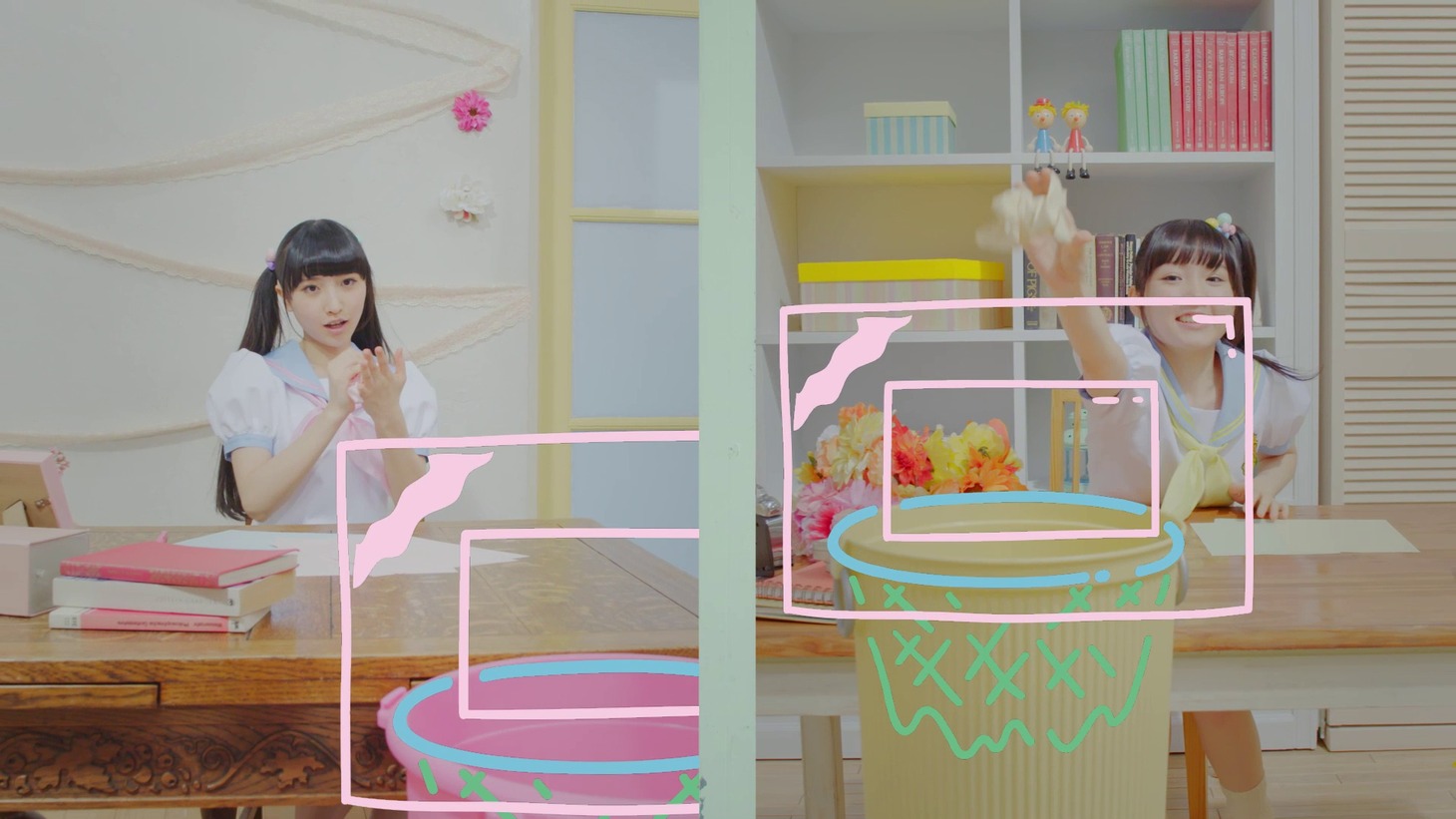 every▼ing!「カラフルストーリー」ビデオクリップのワンシーン。