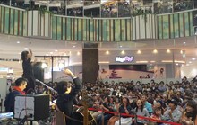 クラムボン「イオンモールツアー」の様子。