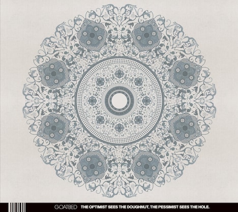 GOATBED「The optimist sees the doughnut, the pessimist sees the hole.」一般盤ジャケット