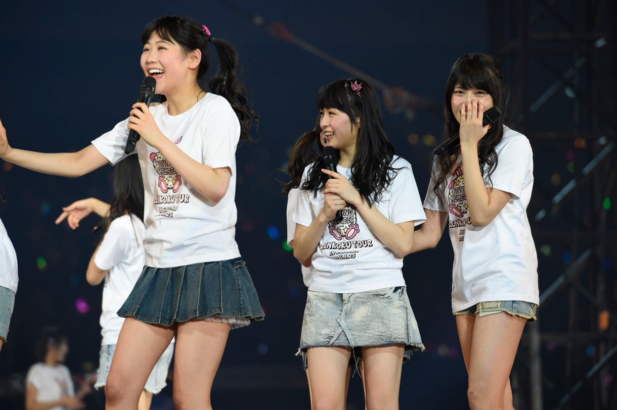 新ユニット・でんでんむChu!発表に驚くメンバーたち。 (c)AKS