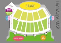 「HighApps SPECIAL!! ～SPRING ROCK PARTY 2015～」大阪・大阪城音楽堂公演会場マップ