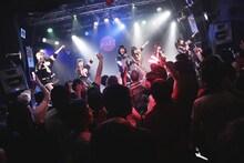 uchuu,とゆるめるモ！のセッション。（撮影：ハヤシサトル）