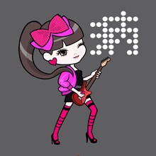 アーバンギャルドの公式LINEスタンプのサンプル。