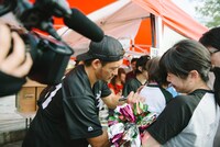 2014年福島県郡山市で開催された「風とロック芋煮会2014  風とロックBASEBALL」の様子。