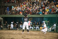 2014年福島県郡山市で開催された「風とロック芋煮会2014  風とロックBASEBALL」の様子。