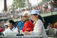 2014年福島県郡山市で開催された「風とロック芋煮会2014  風とロックBASEBALL」の様子。