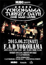 「NUBO presents YOKOHAMA TURKEY DAY!! -ONE MAN LIVE!!-」ポスター