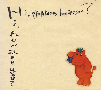 Hi,how are you?「Hi,ppopotamus how are you?」ジャケット