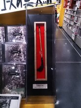 東京・タワーレコード新宿店と渋谷店に展示中の志磨遼平の毛髪から製作された筆。