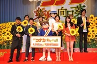 「名探偵コナン 業火の向日葵」完成披露試写会舞台挨拶の様子。