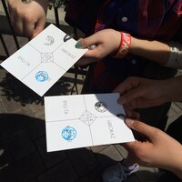 “フォーリミの日”スタンプラリー台紙。