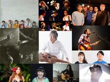 「NATURAL FOUNDATION Presents Return of "SUMMER CAMP" ～Gen Tamura 60th Anniversary Party～」出演者。中央が田村玄一。