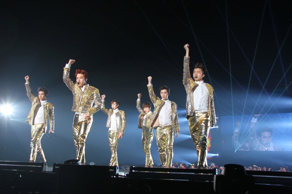 「2PM ARENA TOUR 2015“2PM OF 2PM”」福岡公演の様子。
