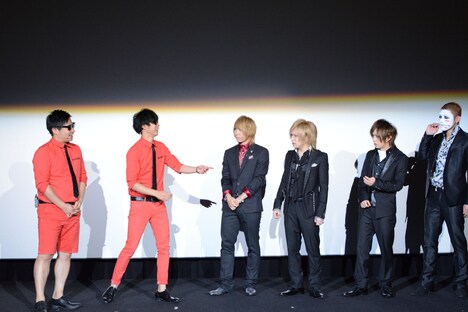 「ワイルド・スピード SKY MISSION」日本語吹き替え版完成披露試写会舞台挨拶の様子。