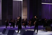 「MUSIC FAIR」出演時のLOVE PSYCHEDELICO。 (c)フジテレビ
