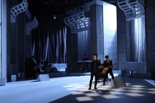 「MUSIC FAIR」出演時のポルノグラフィティ。 (c)フジテレビ