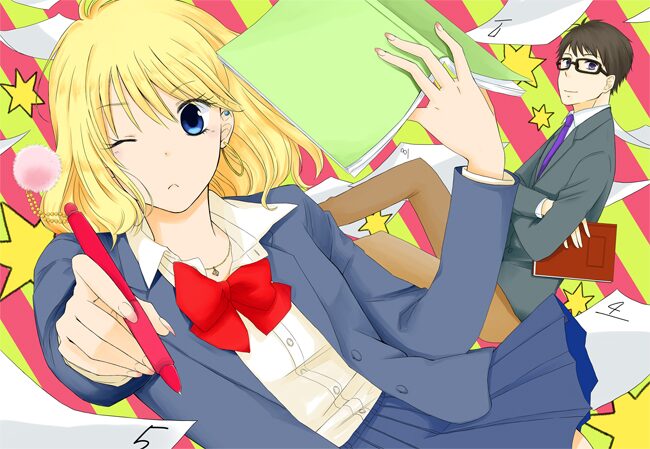 ビリギャル～学年ビリからの慶應大学合格記～」扉イラスト  