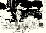 「morning haze」MVで使用されている麺類子のイラスト。