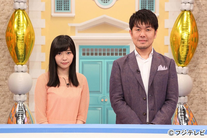 左から指原莉乃（HKT48）、土田晃之。 (c)フジテレビ