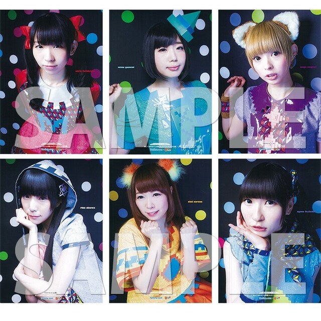 famima.comで「B.L.T.6月号 でんぱ組.inc 全国5地区表紙+famima.com版（計6冊）＆『特製下敷き』全6種類付き」を購入した人にプレゼントされる特製下敷き表面デザイン6種。