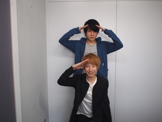 上から久野洋平(cinema staff)、八木優樹(KEYTALK)。