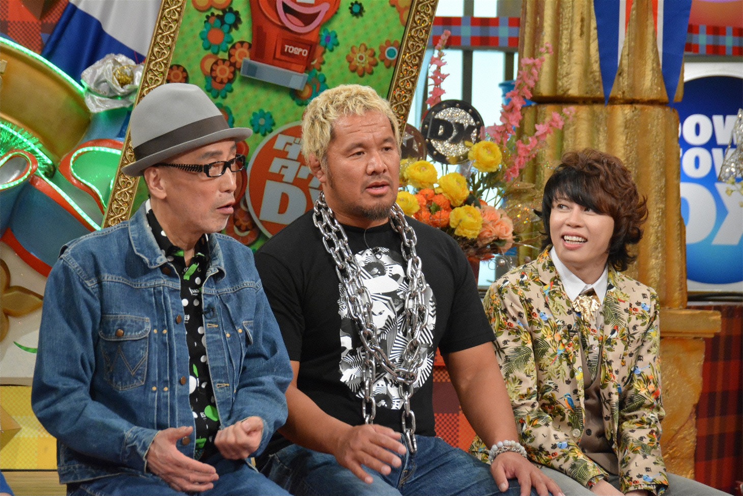左からテリー伊藤、真壁刀義、西川貴教。(c)読売テレビ