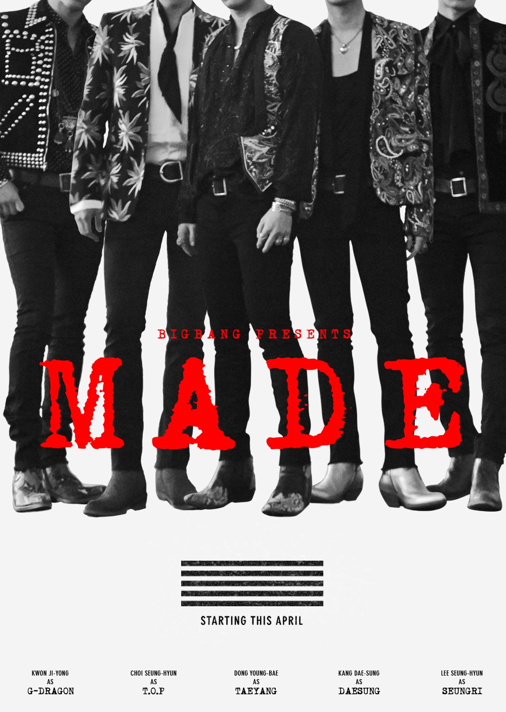 BIGBANG、5人の新ビジュアル＆ツアー予告撮り下ろし動画解禁