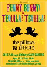 「髭 presents ファニーバニー！とテキーラ！テキーラ！」フライヤー