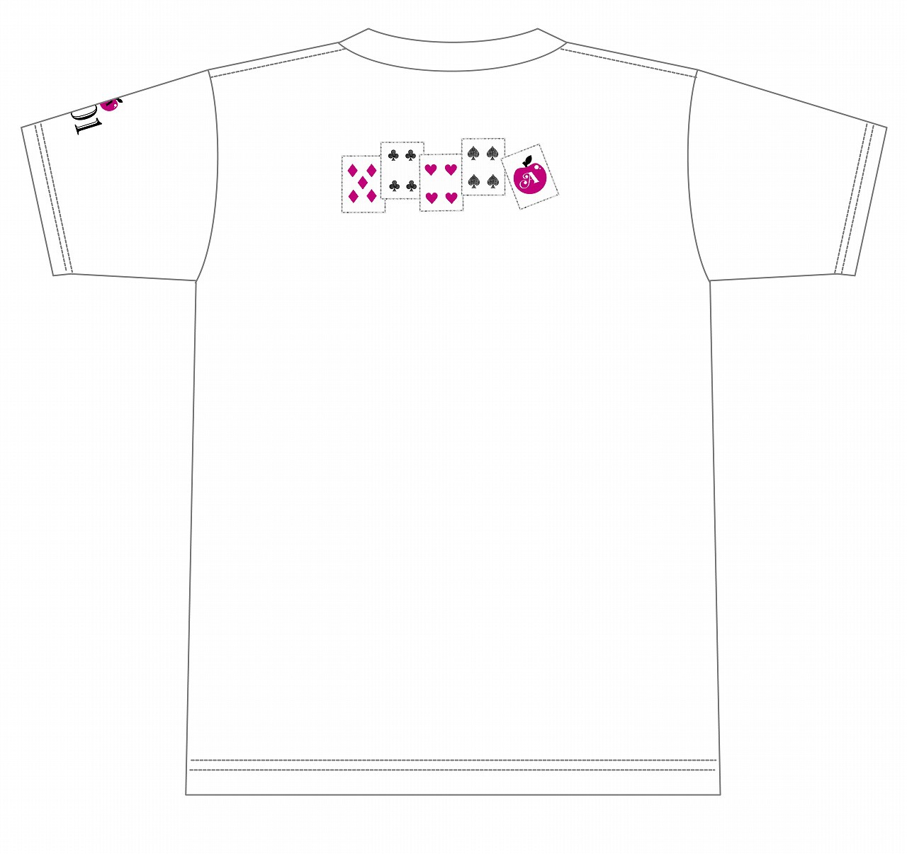 竹達彩奈「Live Tour 2014 "ColoreSerenata"」きゃにめ.jp限定盤の特典Tシャツの背面。