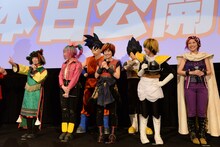 映画「ドラゴンボールZ 復活の『F』」初日舞台あいさつの様子。(c)バードスタジオ / 集英社　(c)「2015 ドラゴンボールZ」製作委員会