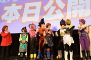 映画「ドラゴンボールZ 復活の『F』」初日舞台あいさつの様子。(c)バードスタジオ / 集英社　(c)「2015 ドラゴンボールZ」製作委員会