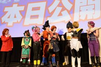 映画「ドラゴンボールZ 復活の『F』」初日舞台あいさつの様子。(c)バードスタジオ / 集英社　(c)「2015 ドラゴンボールZ」製作委員会