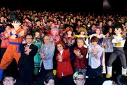 映画「ドラゴンボールZ 復活の『F』」初日舞台挨拶の様子。(c)バードスタジオ / 集英社 (c)「2015 ドラゴンボールZ」製作委員会