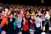 映画「ドラゴンボールZ 復活の『F』」初日舞台挨拶の様子。(c)バードスタジオ / 集英社 (c)「2015 ドラゴンボールZ」製作委員会