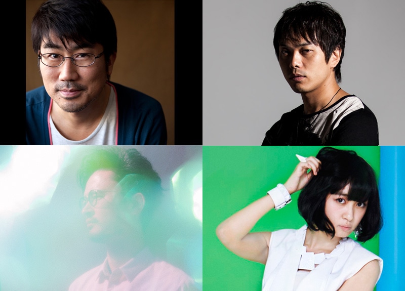 「VIVA LA J-ROCK ANTHEMS!」バンドメンバー。左上から時計回りに亀田誠治（B）、ピエール中野（Dr）、津野米咲（G）、長岡亮介（G）。