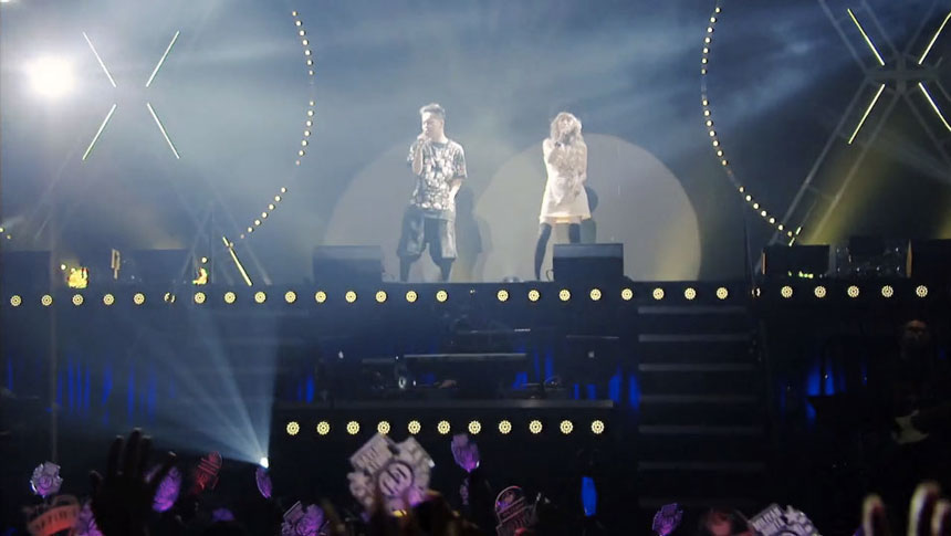DVD / Blu-ray「THE BEST 2 MAN TOUR 2014」ダイジェストのワンシーン。