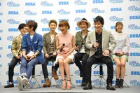 「ぷよぷよ!!クエスト」CM発表会の様子。