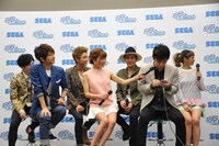 「ぷよぷよ!!クエスト」CM発表会の様子。