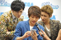 「ぷよぷよ!!クエスト」CM発表会の様子。