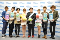 「ぷよぷよ!!クエスト」CM発表会の様子。