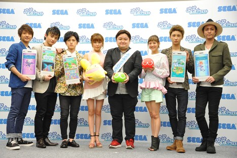 「ぷよぷよ!!クエスト」CM発表会の様子。