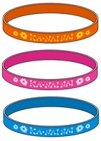 花澤香菜「カ・ナイナイ」にパッケージされるリストバンド3種。