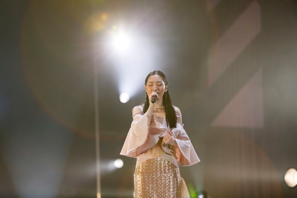 「坂本真綾 20周年記念LIVE "FOLLOW ME"」の様子。